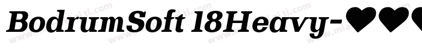 BodrumSoft 18Heavy字体转换